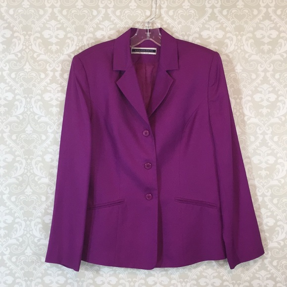 Amanda Smith Jackets & Blazers - {Amanda Smith}Pure Silk Size 8 Fushia Blazer